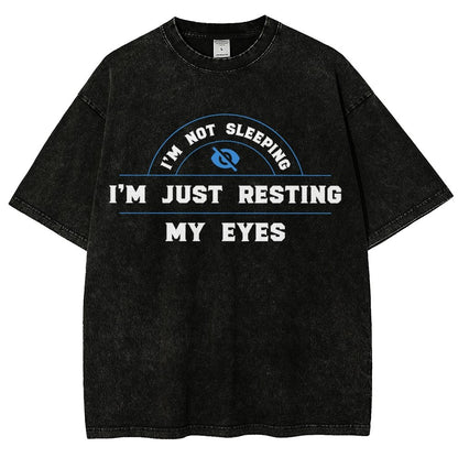 Just Resting My Eyes Vintage Distressed T-shirt