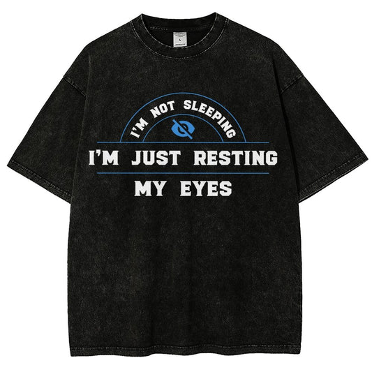 Just Resting My Eyes Vintage Distressed T-shirt