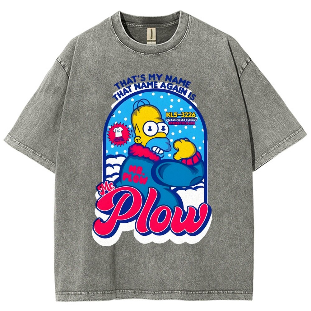 Mr. Snowplow Vintage Distressed T-shirt