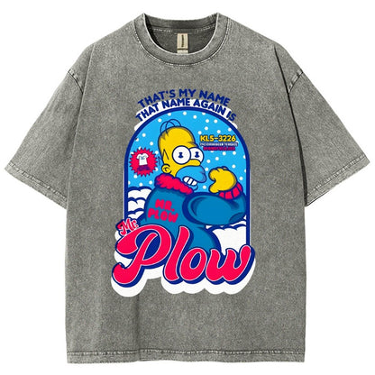 Mr. Snowplow Vintage Distressed T-shirt