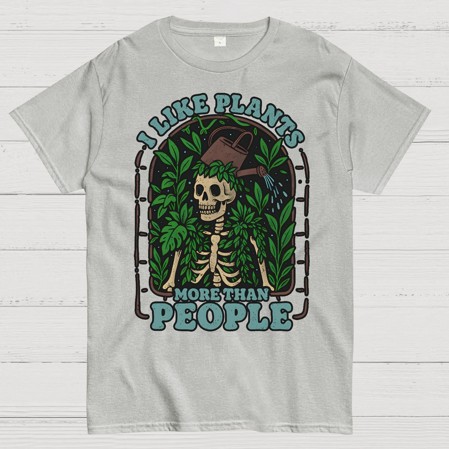 I Like Plants More Than People Geek T-Shirt