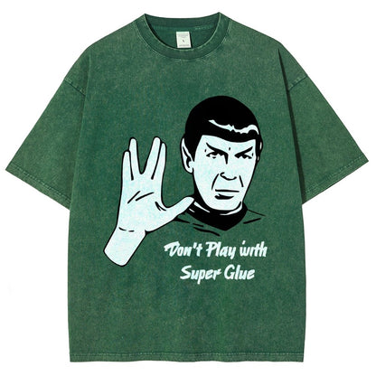 Don't Play With Superglue  Vintage Distressed T-shirt
