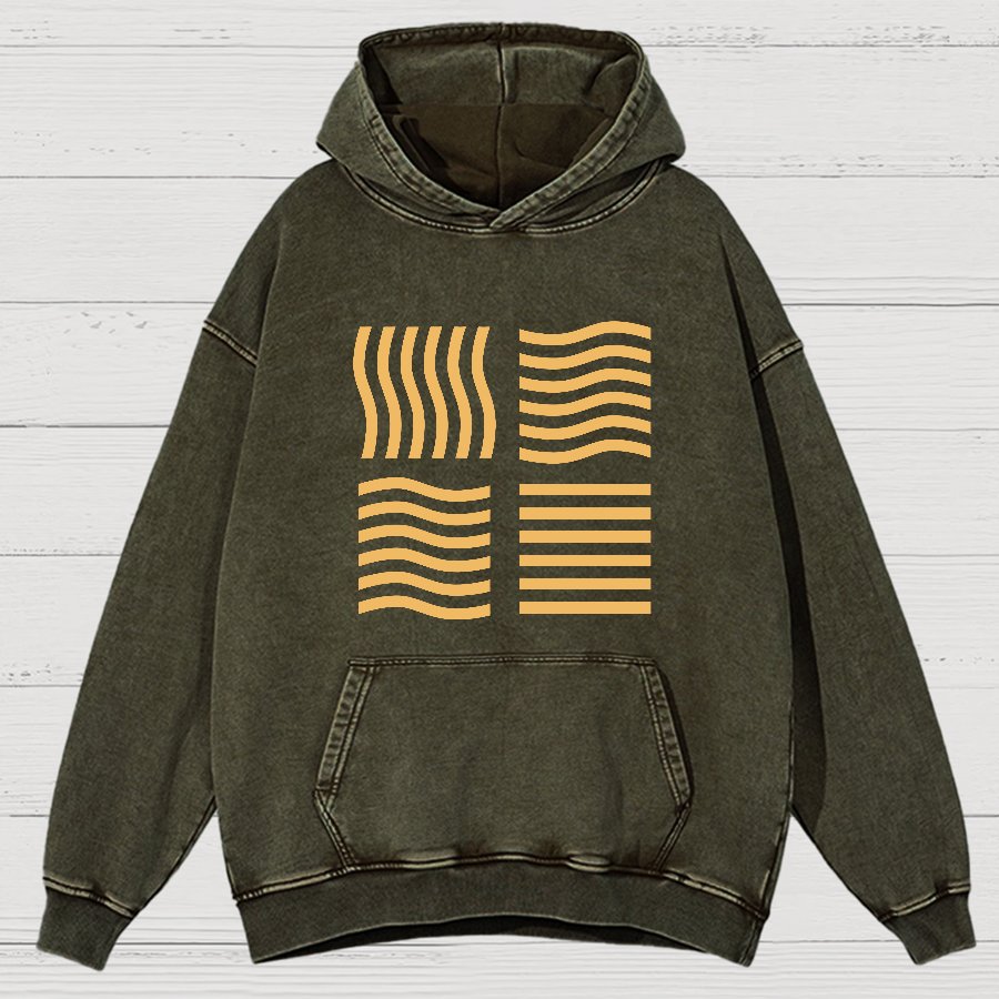 Elemental Stones Geeky Vintage Distressed Hoodie