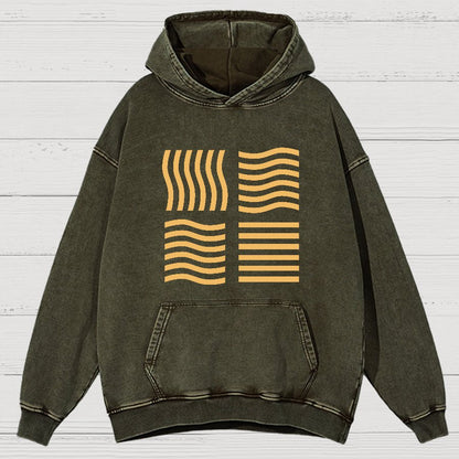 Elemental Stones Geeky Vintage Distressed Hoodie