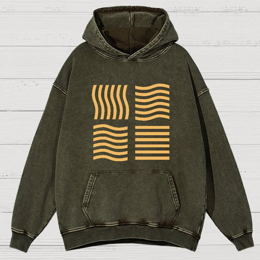 Elemental Stones Geeky Vintage Distressed Hoodie