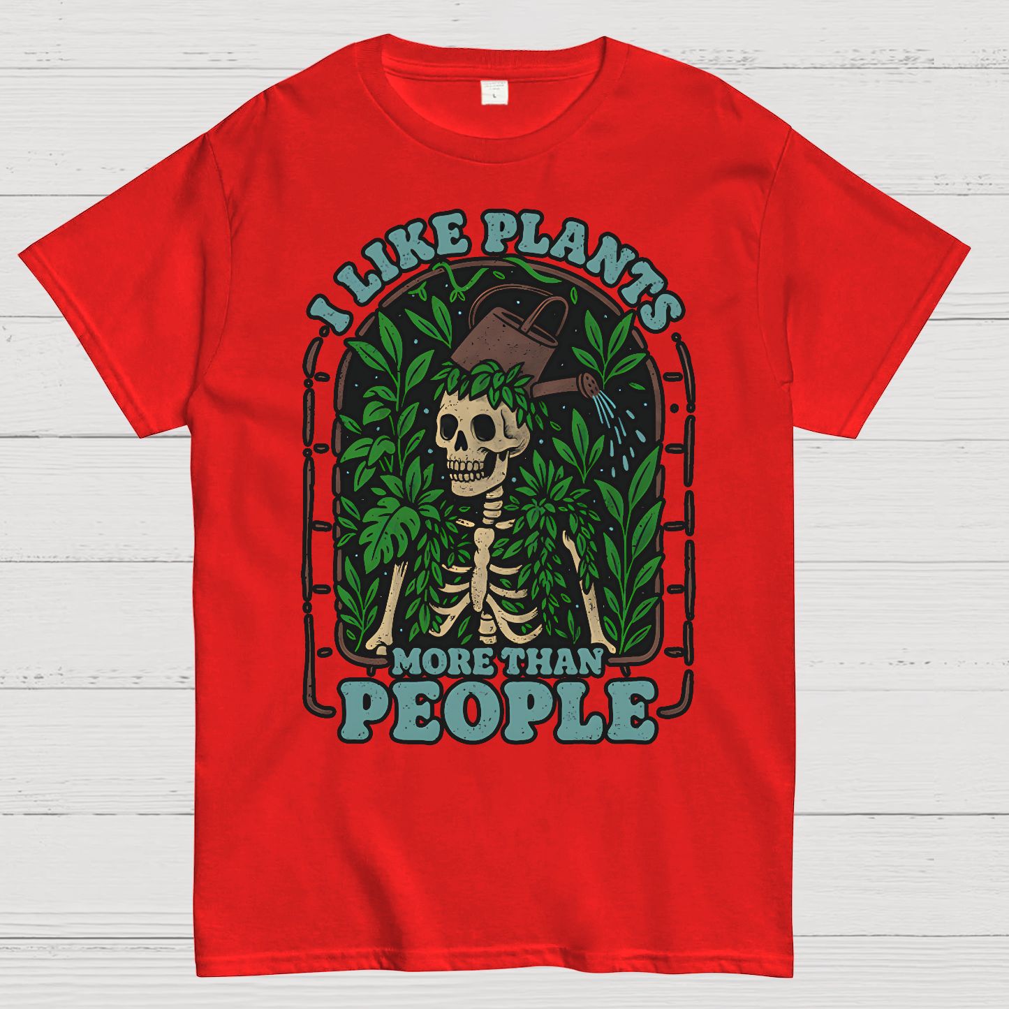 I Like Plants More Than People Geek T-Shirt