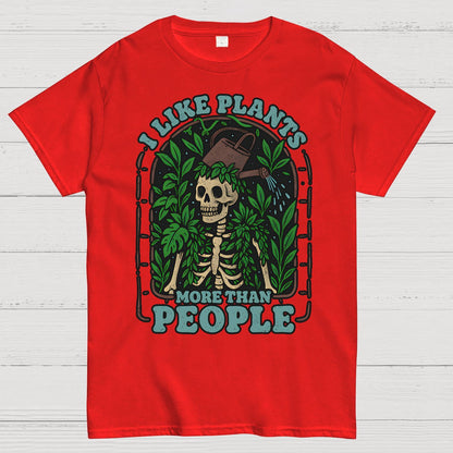 I Like Plants More Than People Geek T-Shirt