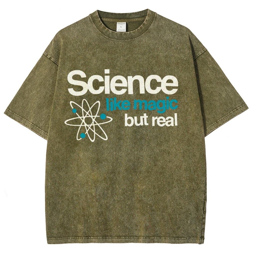 Science Like Magic But Real Vintage Distressed T-shirt