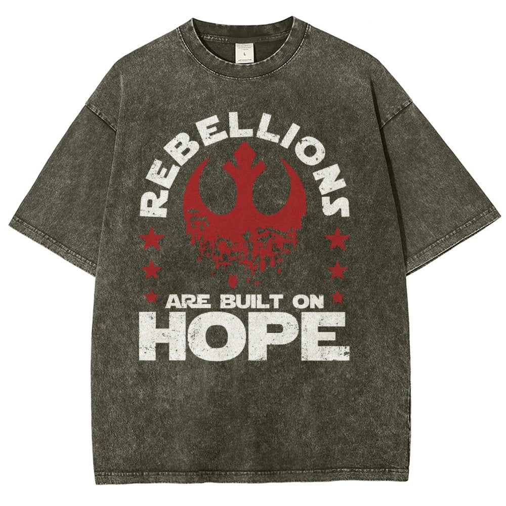 Star Galaxy's  Retro Rebellions Are Built On Hope Vintage Distressed T-shirt