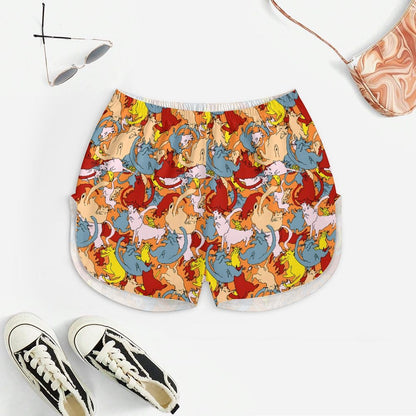 Cat Art Doodle Women's Geek Suspender Cami Set