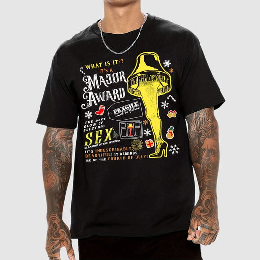 A Major Award Leg Lamp Christmas Geek T-Shirt