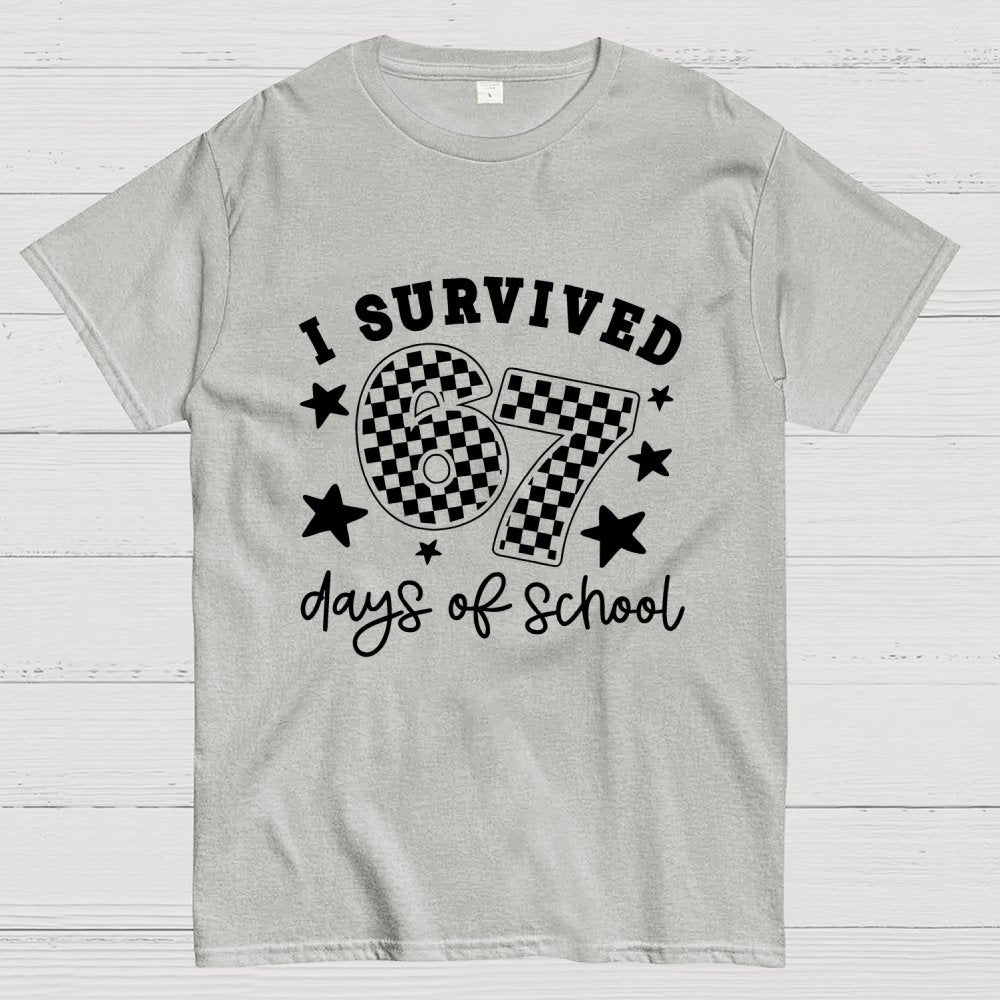 I Survived 67 Days of School Geek T-Shirt