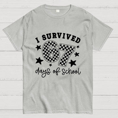 I Survived 67 Days of School Geek T-Shirt
