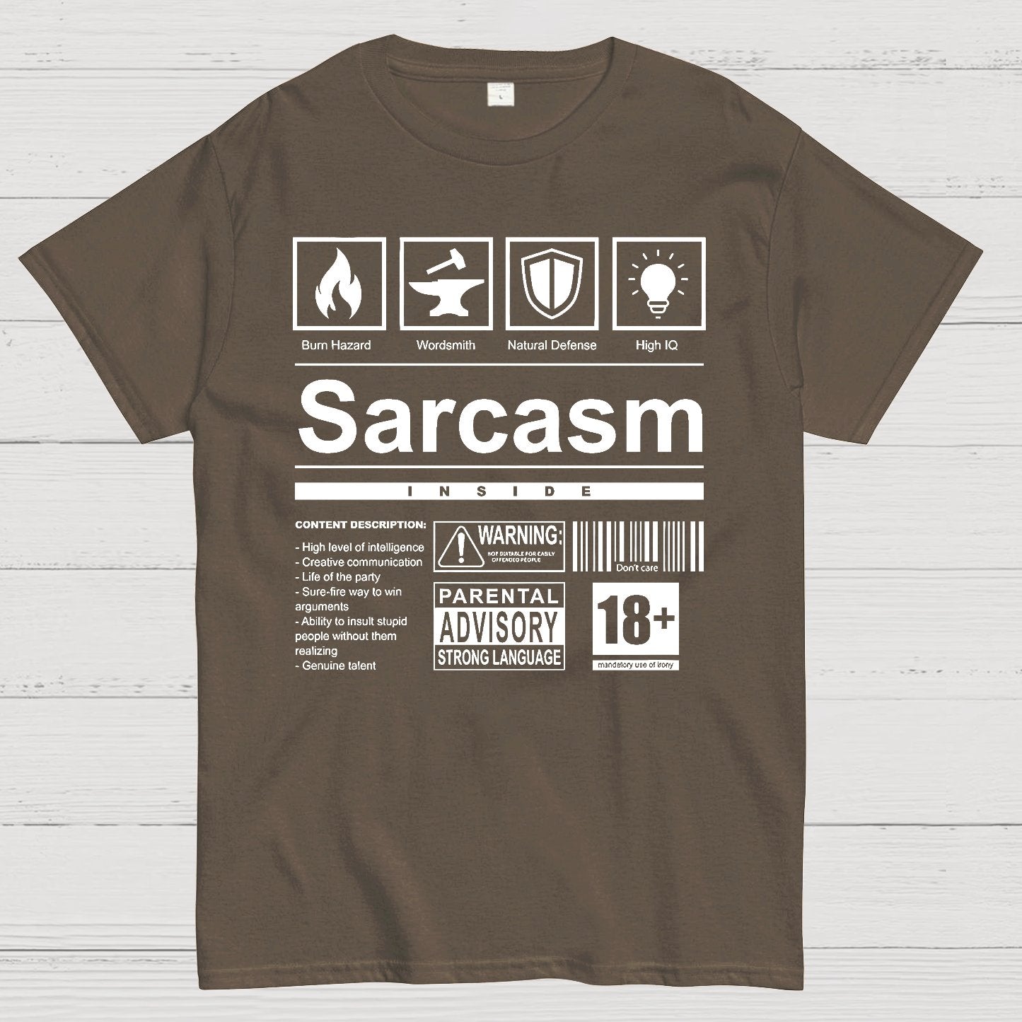 Sarcasm Label Geek T-Shirt