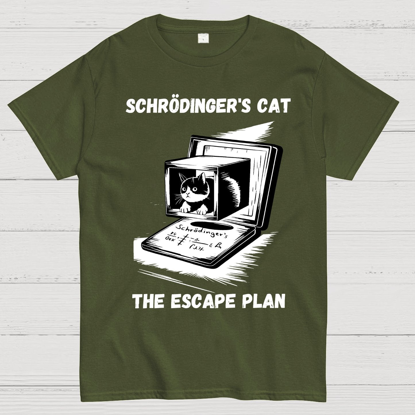 Schrödinger's Cat The Escape Plan Geek T-Shirt