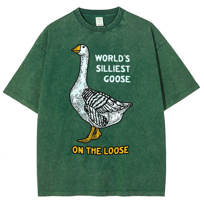 World's Silliest Goose Vintage Distressed T-shirt