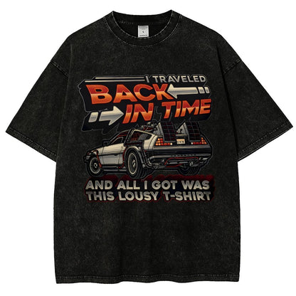 Time Travel Vintage Distressed T-shirt