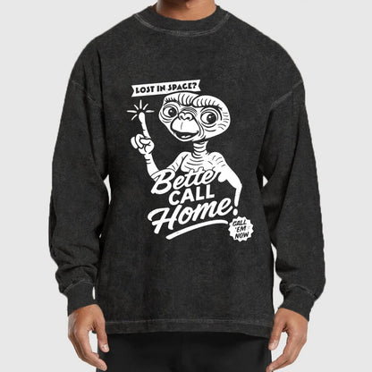 Better Call Home Washed Long Sleeve Tee