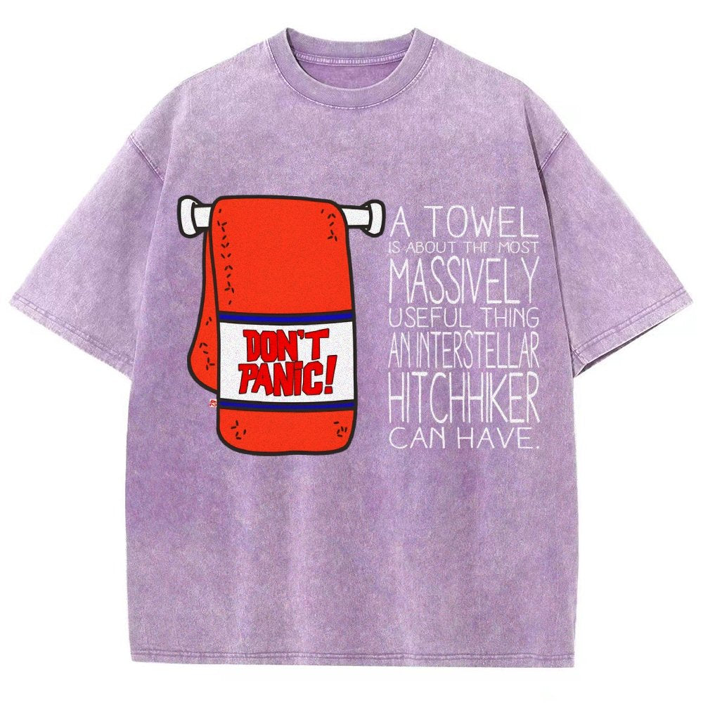 Don't Panic Vintage Distressed T-shirt