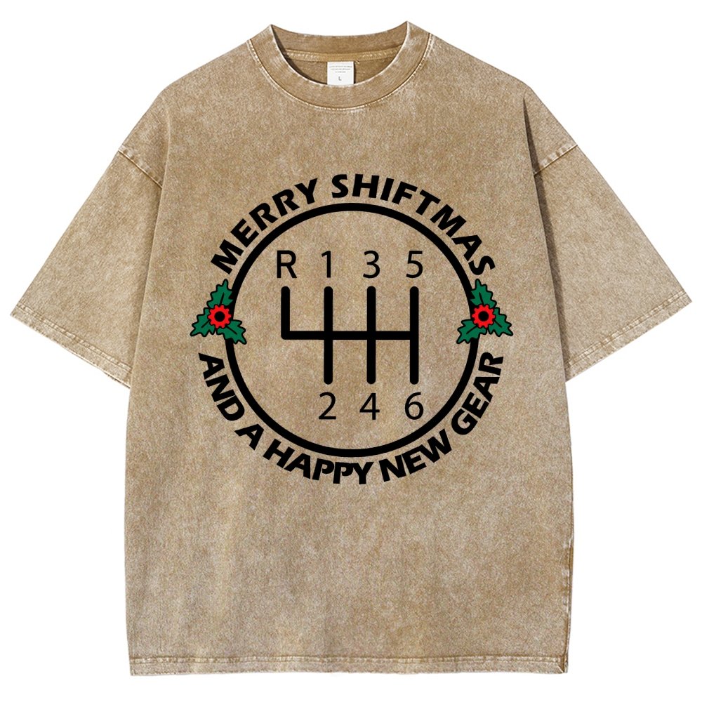 Merry Shiftmas And A Happy New Gear Vintage Distressed T-shirt