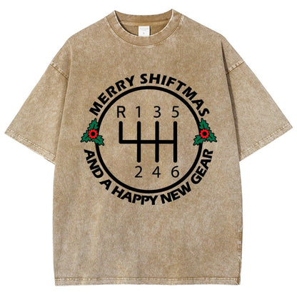 Merry Shiftmas And A Happy New Gear Vintage Distressed T-shirt