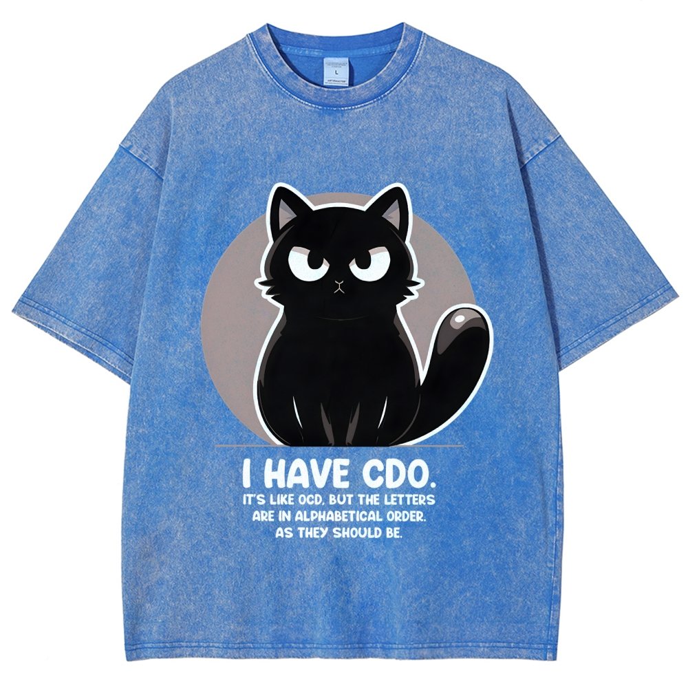 OCD vs CDO Vintage Distressed T-shirt