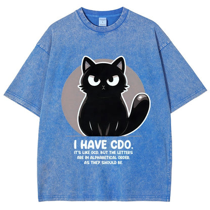 OCD vs CDO Vintage Distressed T-shirt