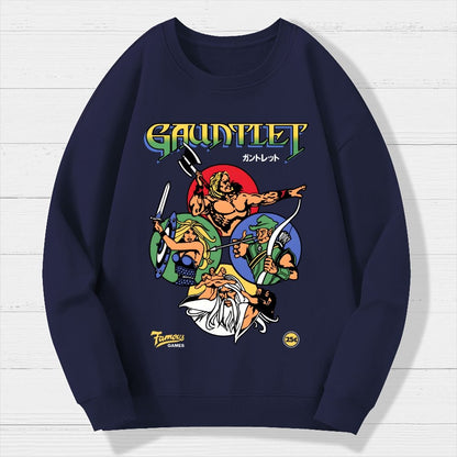 Gauntlet Retro Vintage Arcade Gaming Geek Cotton Sweatshirt