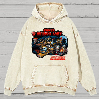 Super Horror Kart Vintage Distressed Hoodie