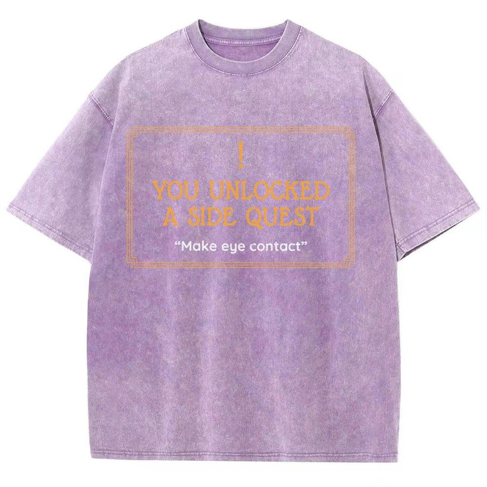Unlocked Side Quest Vintage Distressed T-shirt