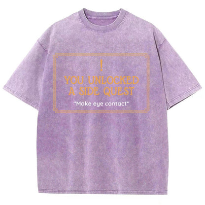 Unlocked Side Quest Vintage Distressed T-shirt
