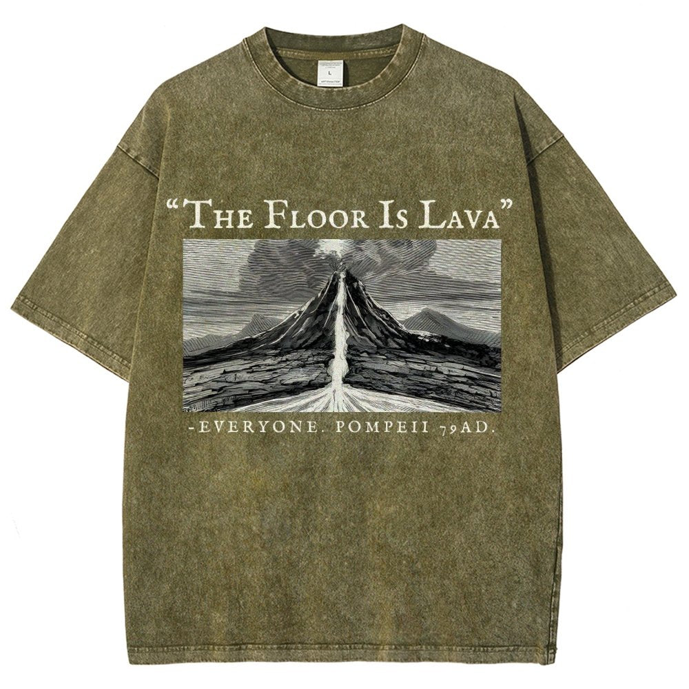 The Floor Is Lava Everyone Vintage Distressed T-shirt