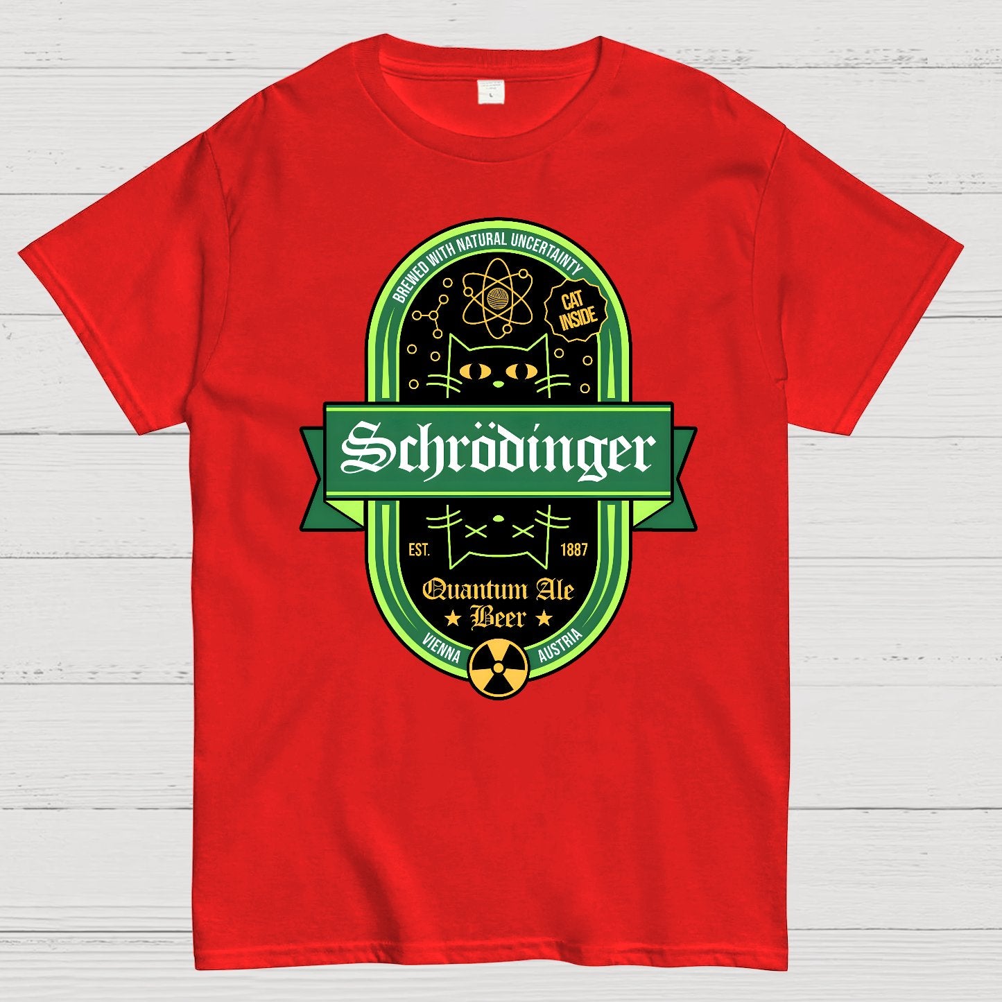 Schrodinger Quantum Ale Beer Geek T-Shirt