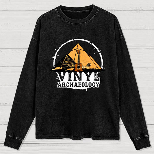Vinyl Archaeology Washed Long Sleeve Tee