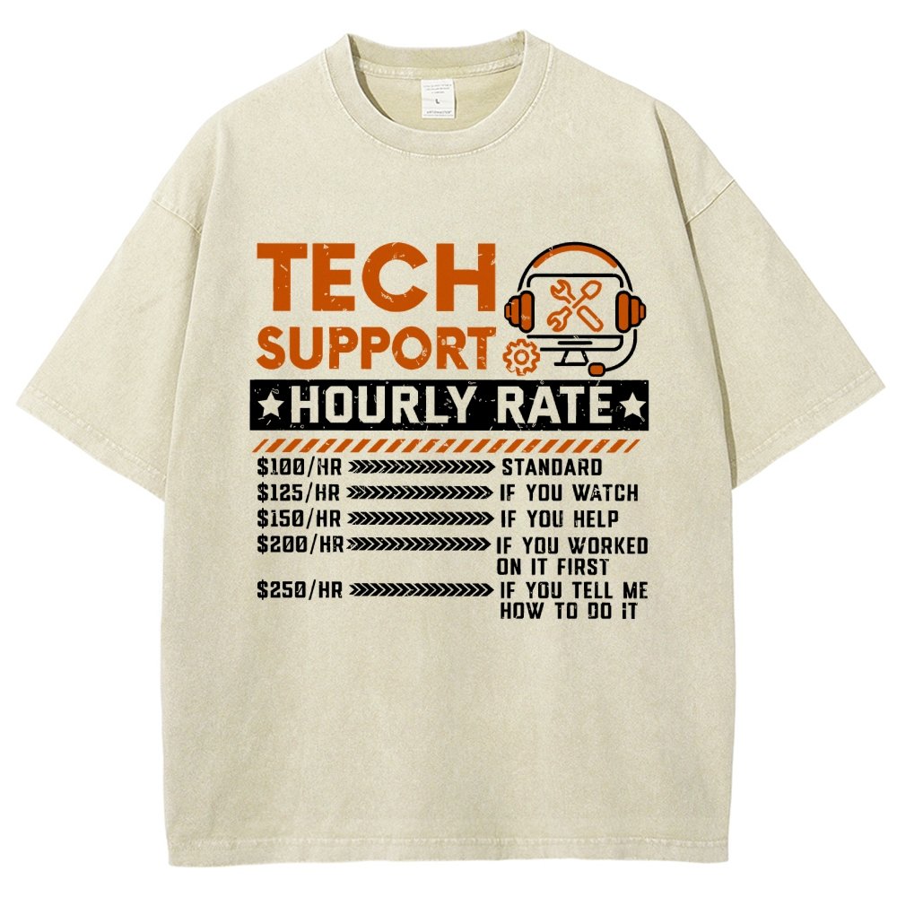 Tech Support Vintage Distressed T-shirt