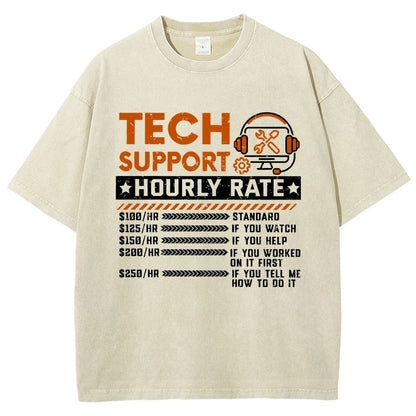 Tech Support Vintage Distressed T-shirt