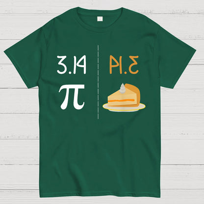 Funny PI Mirror Image Of 3.14 Is PIE Geek T-Shirt