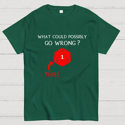 What Could Possibly Go Wrong Question Mark Geek T-Shirt