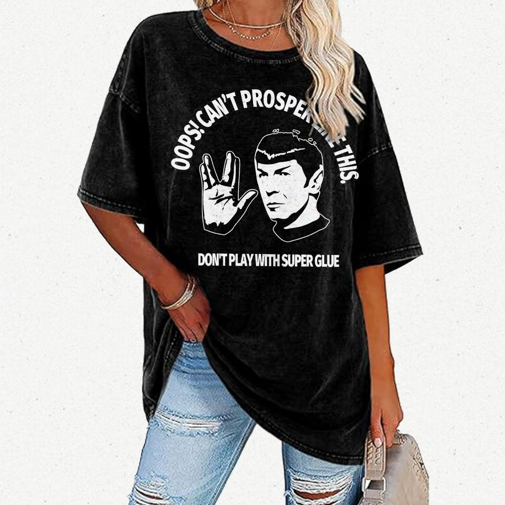 Oops! Can’t prosper like this Vintage Distressed T-shirt