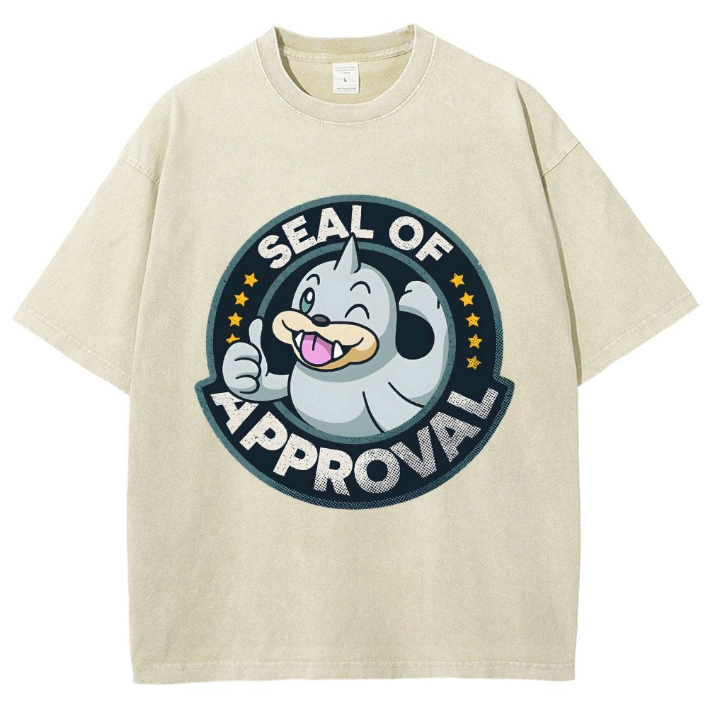 Seal of Approval Vintage Distressed T-shirt