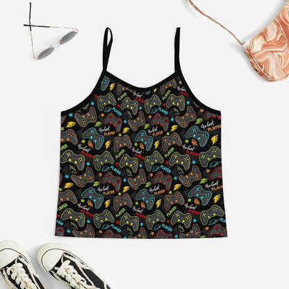 Game Machine Women's Geek Suspender Cami Set