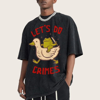 Let's do Crimes Vintage Distressed T-shirt