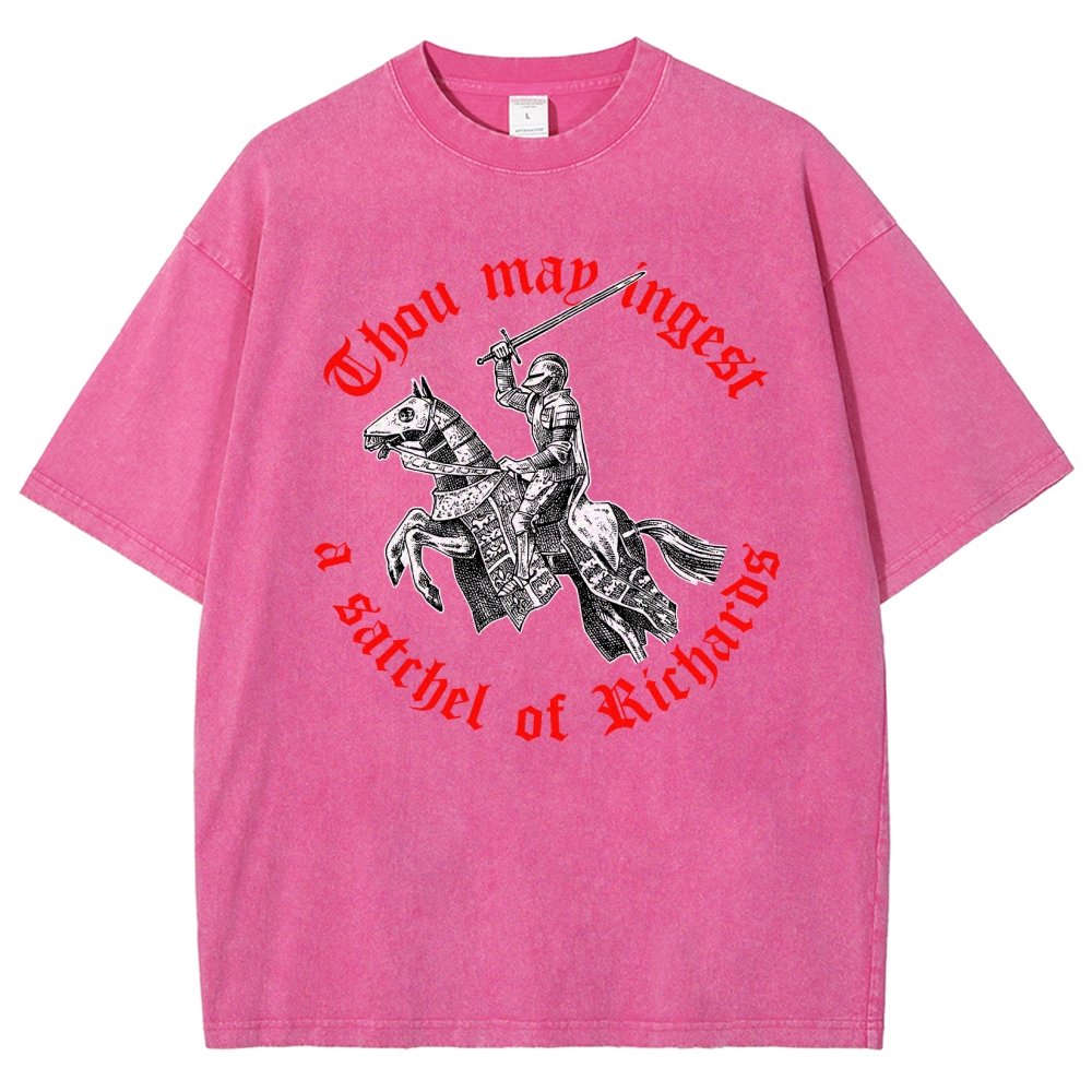 Thou may ingest a satchel of Richards Vintage Distressed T-shirt