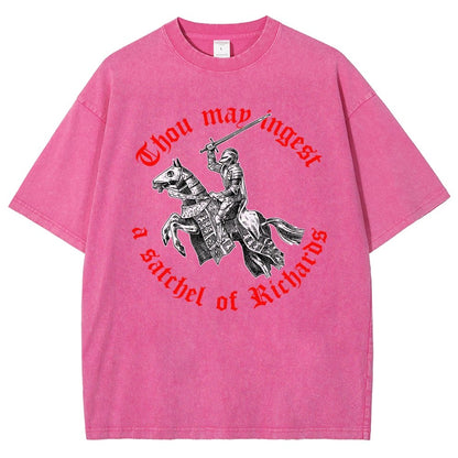Thou may ingest a satchel of Richards Vintage Distressed T-shirt