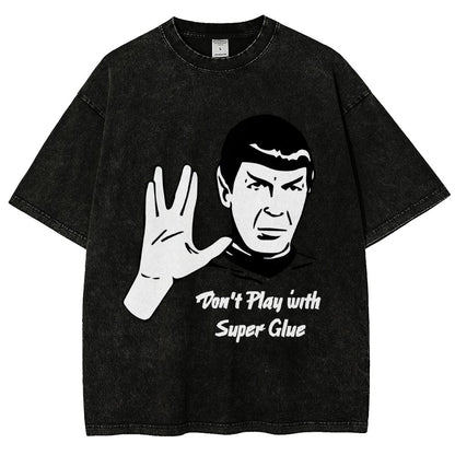 Don't Play With Superglue  Vintage Distressed T-shirt