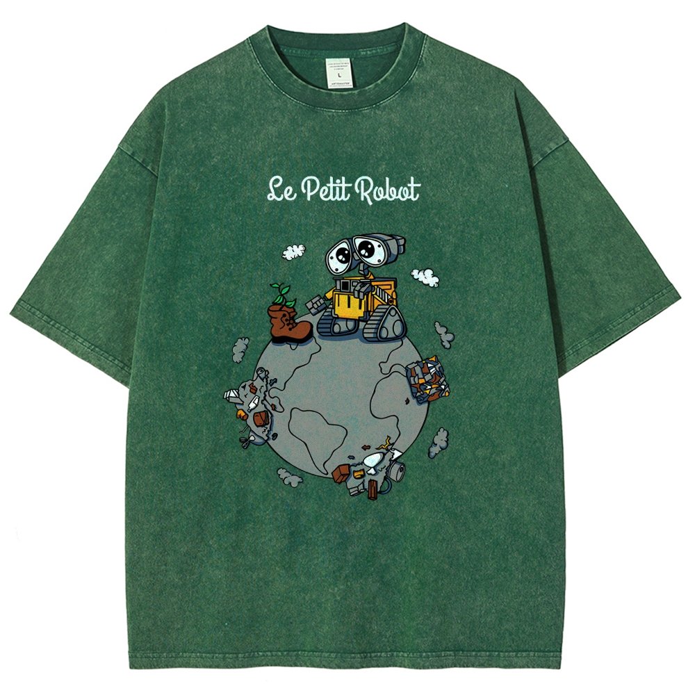Le Petit Robot Vintage Distressed T-shirt