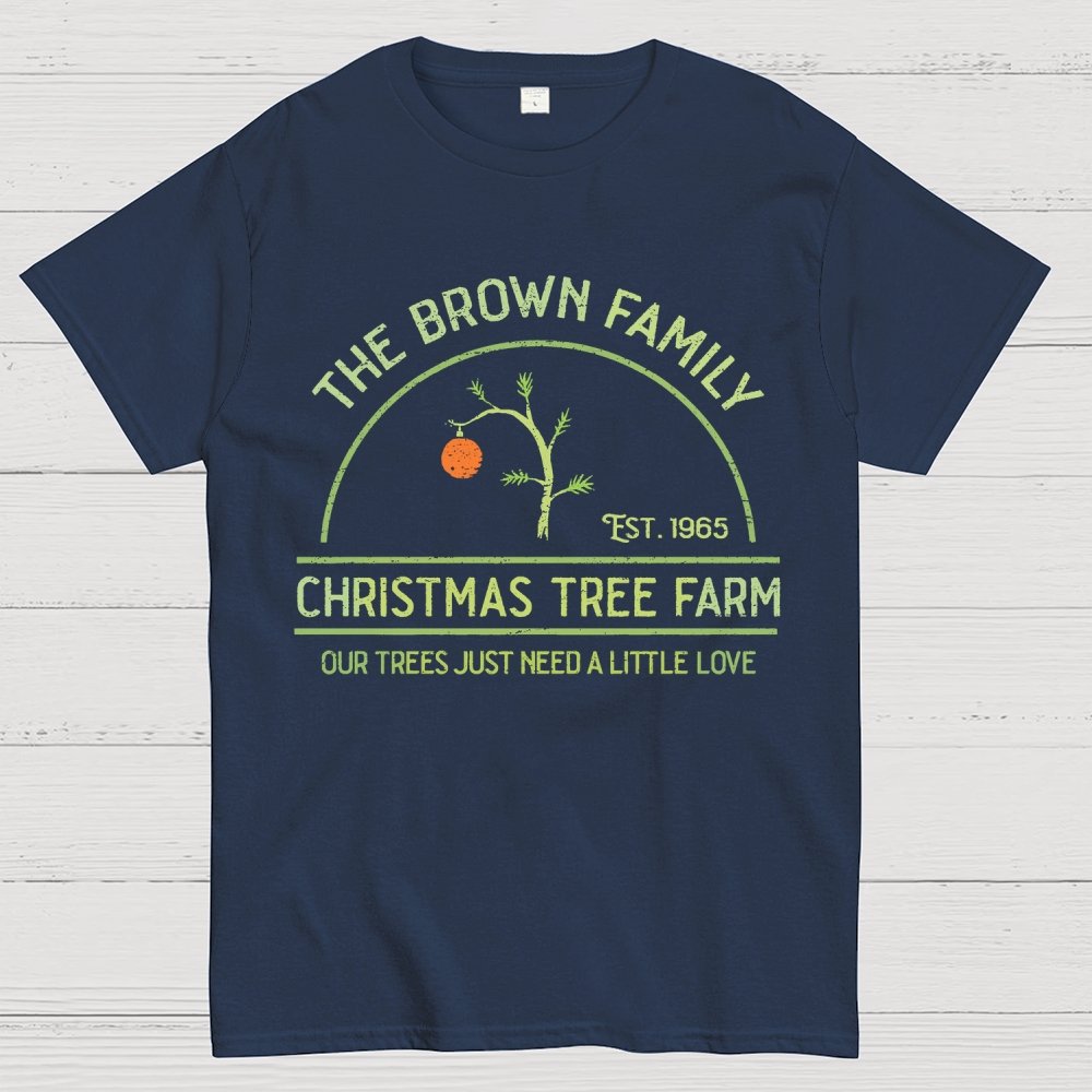 Vintage Christmas Tree Farm Geek T-Shirt