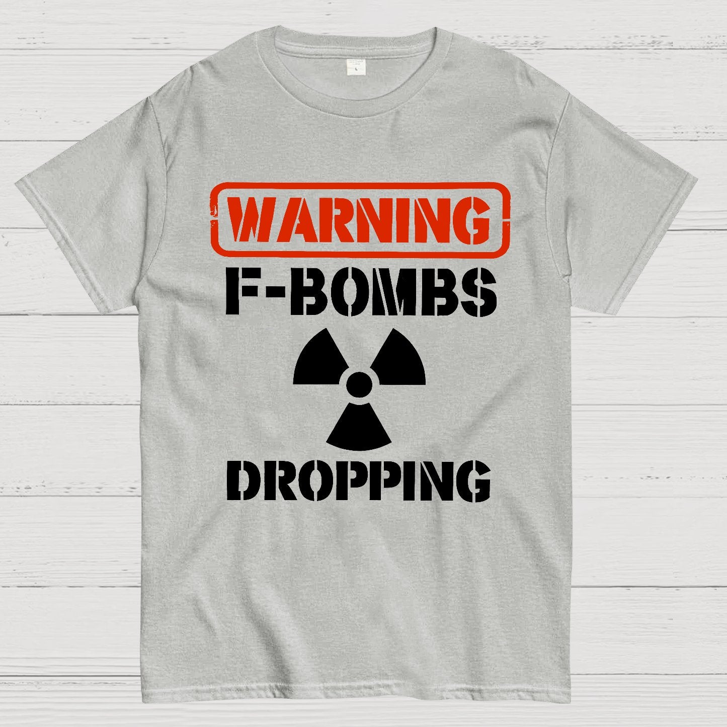Warning F Bombs Dropping Geek T-Shirt