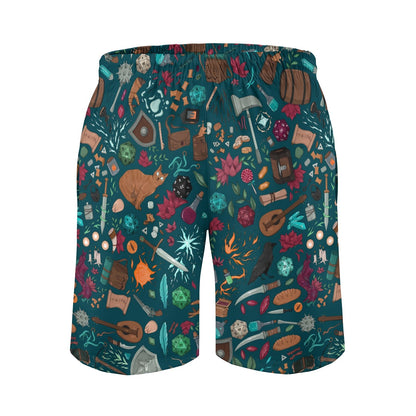 Magic Dice Forest Geek Shorts
