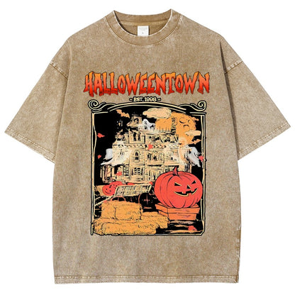 Spookyville University Est 1998. Halloween Vintage Distressed T-shirt